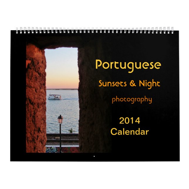 Portugiesischer Sonnenuntergangkalender 2014 Kalender (Titelbild)