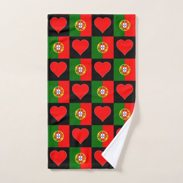 Portugiesischer Stolz auf die Flagge Portugals und Handtuch (Handtuch)