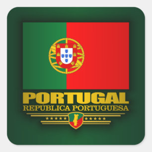 Portugiesischer Stolz Quadratischer Aufkleber