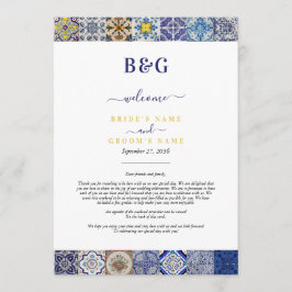 Portugiesischer Tiles Hochzeitstag Programm