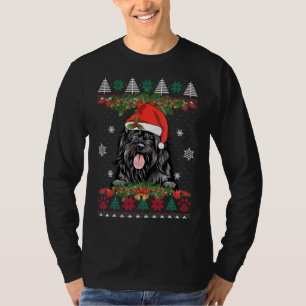 Portugiesischer Wasserdog Xmas Weihnachtsmannmütze T-Shirt