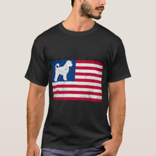 Portugiesischer Wasserhund 4. Juli US-amerikanisch T-Shirt