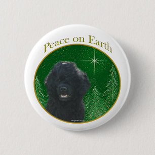 Portugiesischer Wasserhund Frieden Button