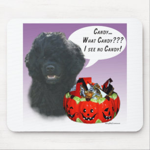 Portugiesischer Wasserhund Halloween Candy Mousepad