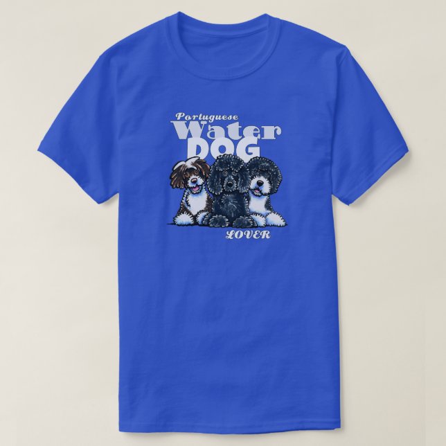 Portugiesischer Wasserhund Lover T - Shirt (Design vorne)