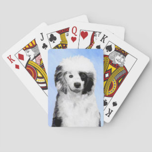 Portugiesischer Wasserhund-Malerei - Originale Hun Spielkarten