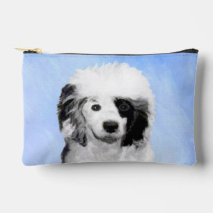 Portugiesischer Wasserhund Malerei PWD Original Hu Zubehörtasche