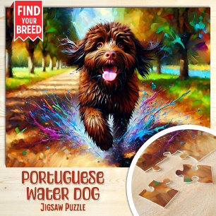 Portugiesischer Wasserhund-Porträt Acryldruck
