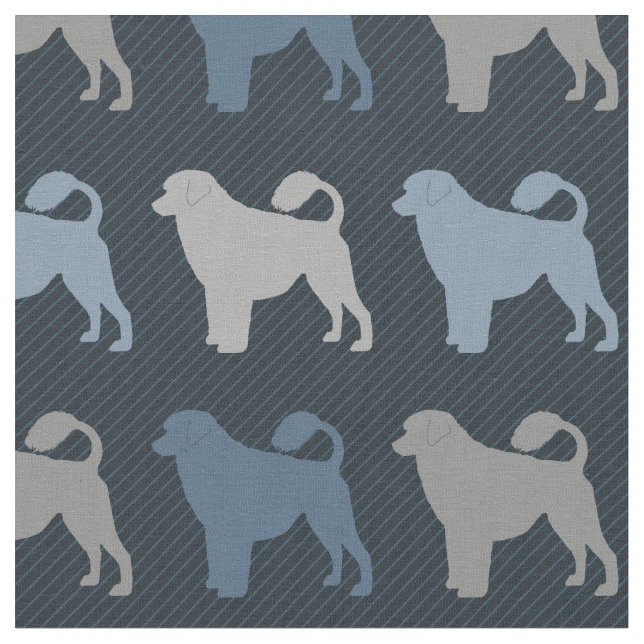 Portugiesischer Wasserhund Stoff (Nahaufnahme)