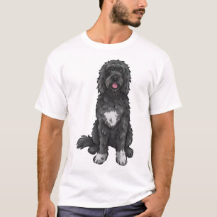Portugiesischer Wasserhund Süße Hundekunst T-Shirt