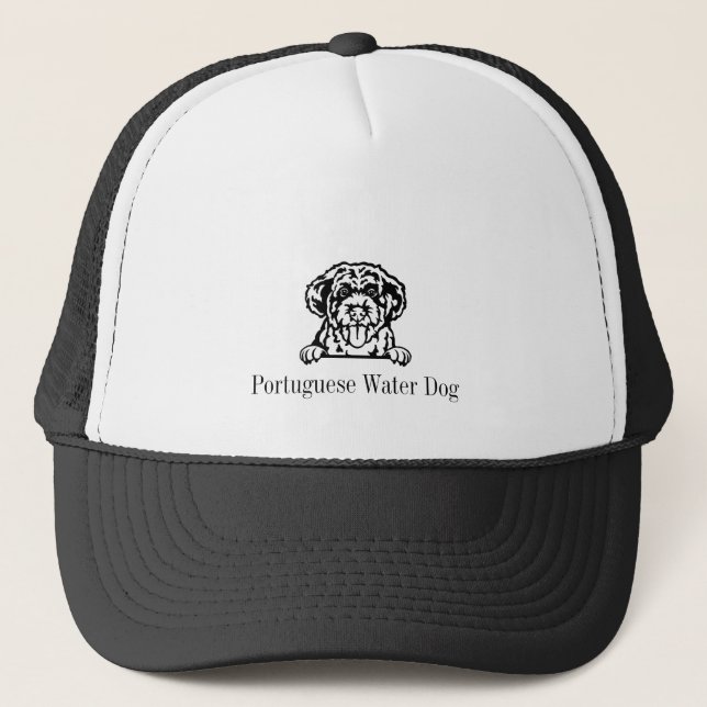 Portugiesischer Wasserhund Truckerkappe (Vorderseite)