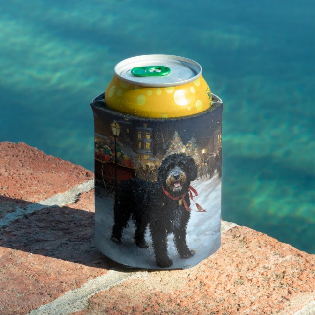 Portugiesischer Wasserhund Weihnachten Weihnachtsz Dosenkühler (In Situ Pool)