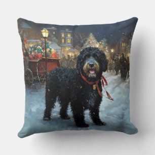 Portugiesischer Wasserhund Weihnachten Weihnachtsz Kissen
