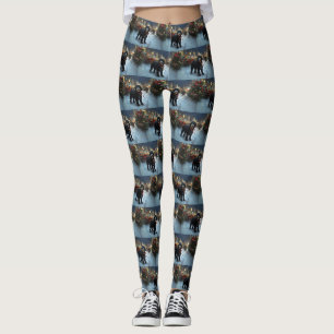 Portugiesischer Wasserhund Weihnachtsfestzeit Leggings