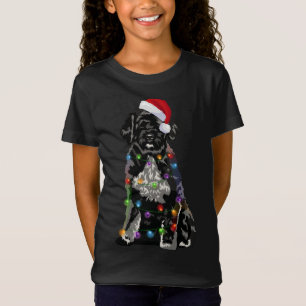 Portugiesischer Wasserhund Weihnachtslicht Weihnac T-Shirt
