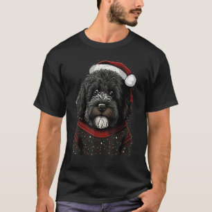 Portugiesischer Wasserhund Weihnachtsmann auf Weih T-Shirt