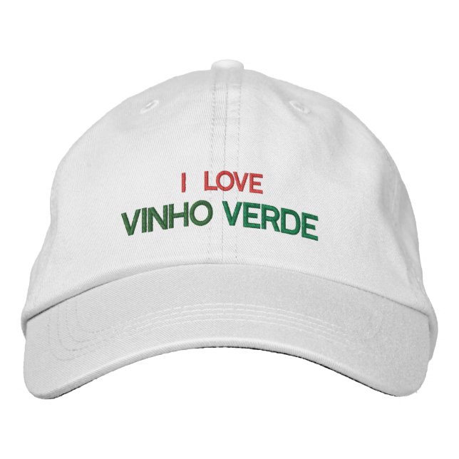 Portugiesischer Weinhut (Vinho Verde) Bestickte Baseballkappe (Vorderseite)