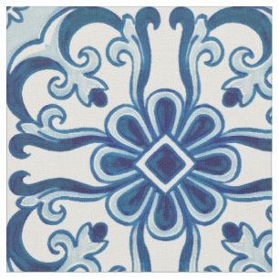 Portugiesisches Azulejos-Muster Stoff