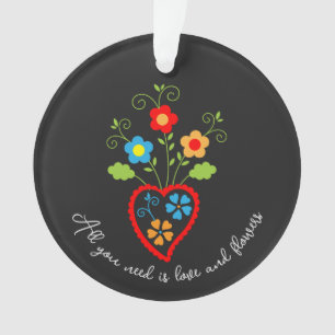 Portugiesisches blühendes Herz Ornament