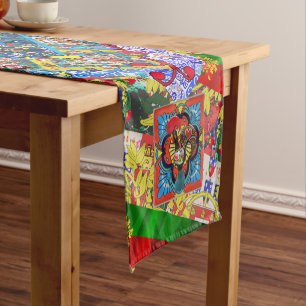 Portugiesisches Design Fleece Blanket Kurzer Tischläufer