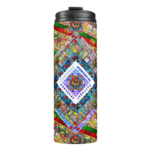 Portugiesisches Design Fleece Blanket Thermosbecher