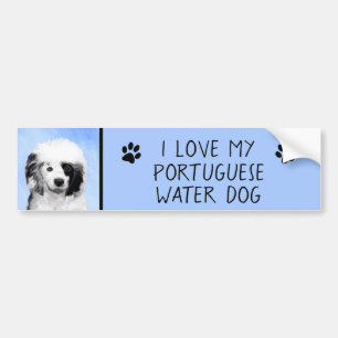 Portugiesisches Dog-Gemälde - Originelle Hundekuns Autoaufkleber