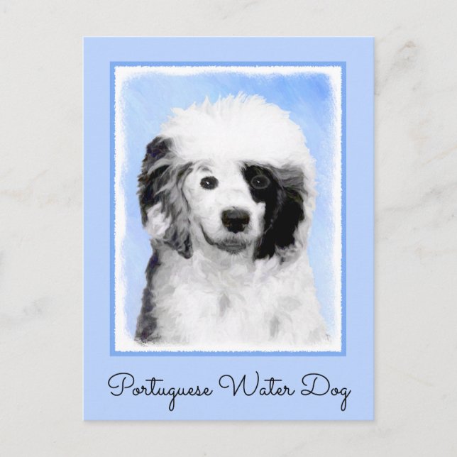 Portugiesisches Dog-Gemälde - Originelle Hundekuns Postkarte (Vorderseite)