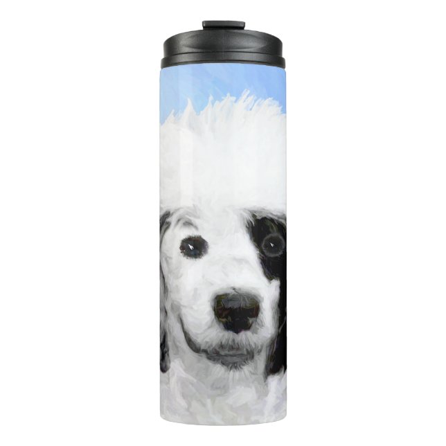 Portugiesisches Dog-Gemälde - Originelle Hundekuns Thermosbecher (Vorderseite)