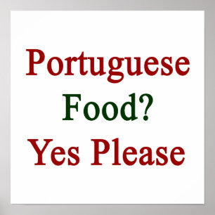 Portugiesisches Essen Ja Poster