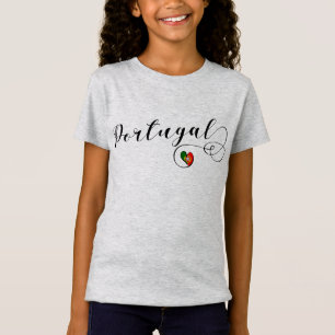 Portugiesisches Flaggen-Herz, Portugal T-Shirt