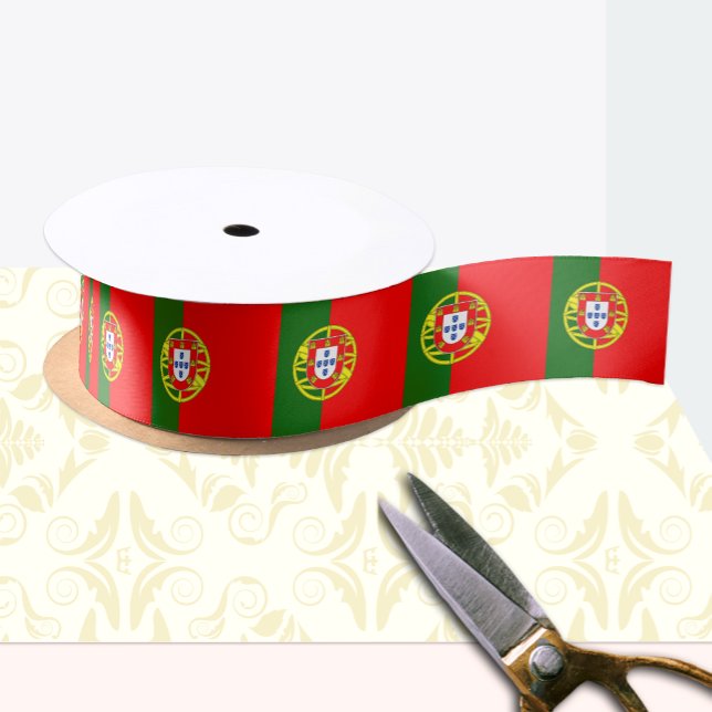 Portugiesisches Flaggenband, portugiesische Mode/S Satinband (Von Creator hochgeladen)