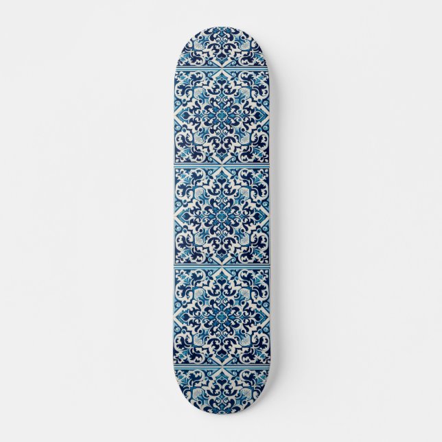 Portugiesisches Fliesenflieger Skateboard (Vorne)