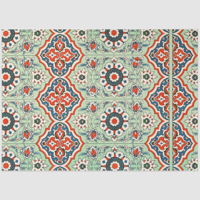 Portugiesisches Fliesengewebe Seidenpapier (Vorderseite)