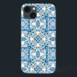 Portugiesisches Fliesenmuster Case-Mate iPhone Hülle<br><div class="desc">Nahtlose Musterdarstellung in blau gelb und orange - wie portugiesische Fliesen © und ® Bigstock® - Alle Rechte vorbehalten.</div>