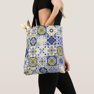 Portugiesisches Fliesenmuster Tasche