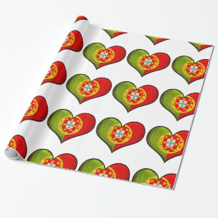 Portugiesisches Herz Geschenkpapier