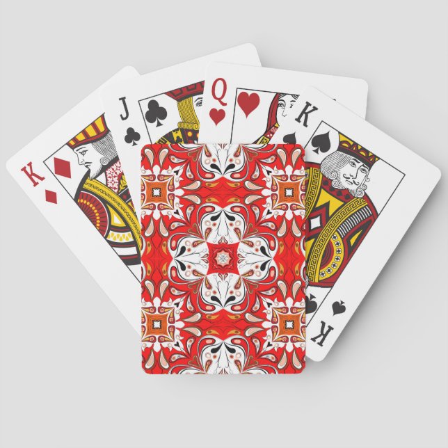 Portugiesisches Keramik-Fliesen-Muster Spielkarten (Rückseite)