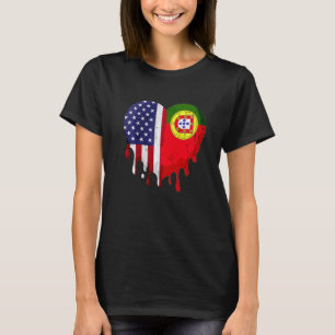 Portugiesisches Kulturerbe Monat Portugal Flagge H T-Shirt
