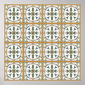 Portugiesisches Muster - Azulejos (Portugal) Poster