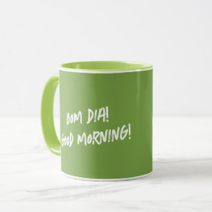Portugiesisches Rooster Bom dia - Guten Morgen Zit Tasse