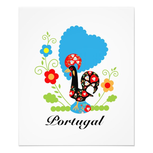 Portugiesisches Rooster Fotodruck (Vorne)