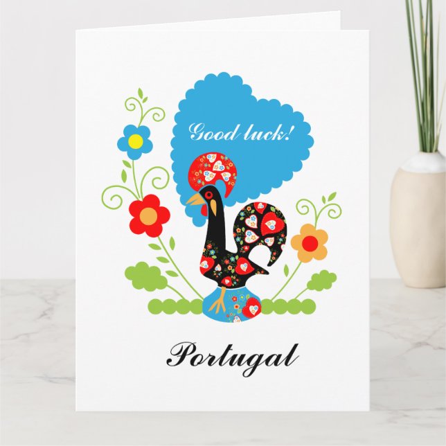 Portugiesisches Rooster Karte (Vorderseite)