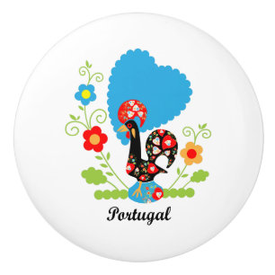 Portugiesisches Rooster Keramikknauf