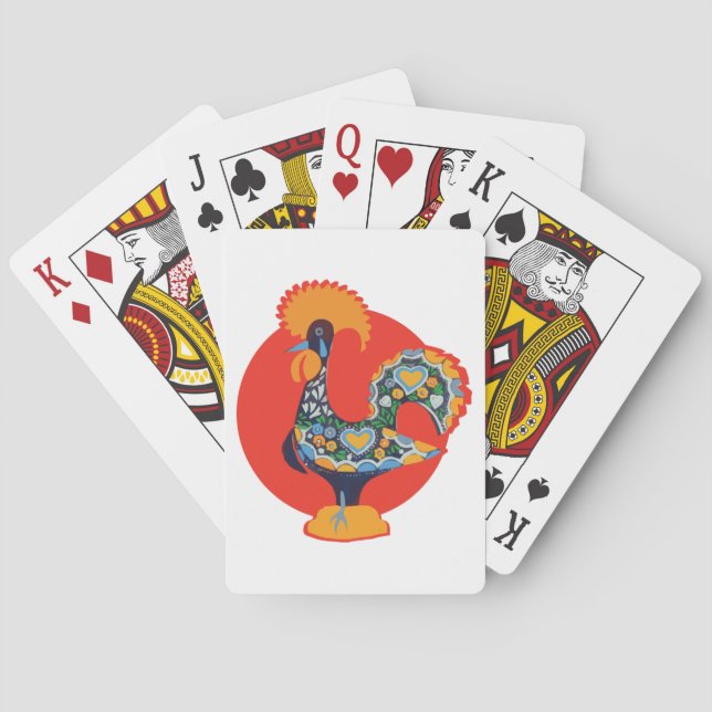 Portugiesisches Rooster Spielkarten (Rückseite)