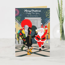 Portugiesisches Rooster und der Weihnachtsmann zum
