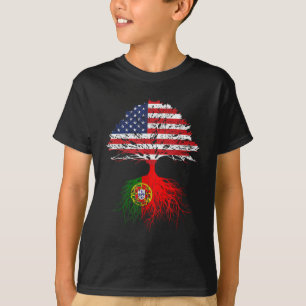 Portugiesisches Roots American Grow Portugal Flagg T-Shirt