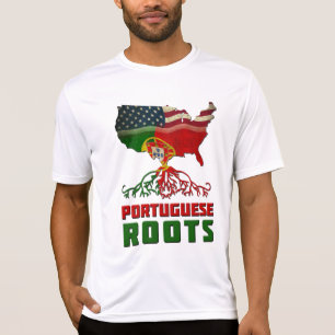 Portugiesisches Roots USA Flaggenerbe T-Shirt