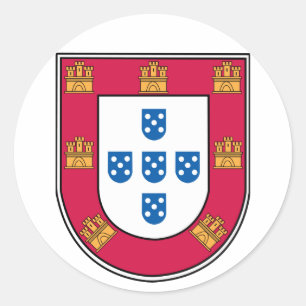 Portugiesisches Schild Runder Aufkleber