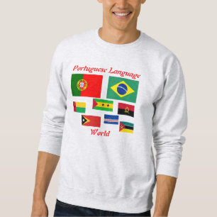 Portugiesisches SprachweltSweatshirt Sweatshirt