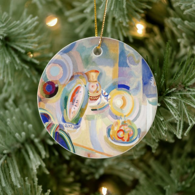 Portugiesisches Stillleben, R. Delaunay Keramik Ornament (Baum)